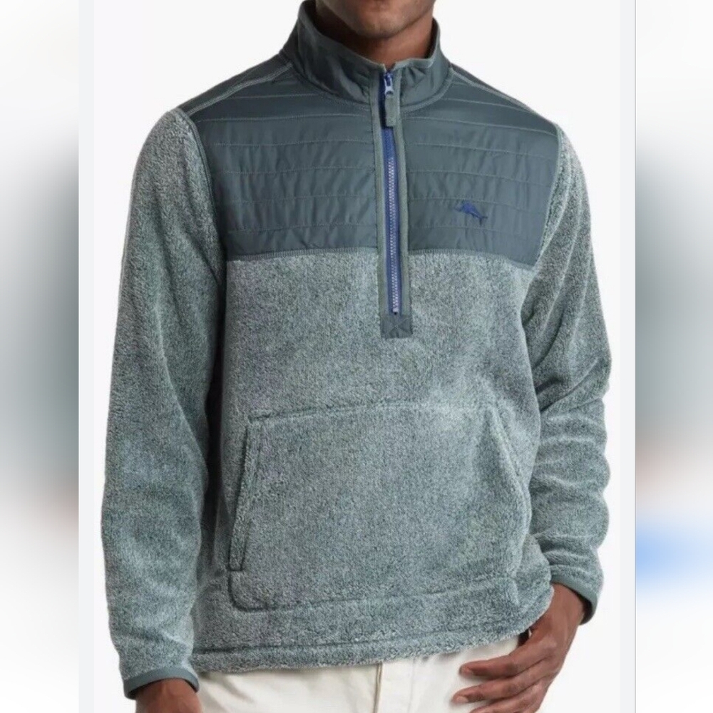 Tommy Bahama Cascade Cozy Half-Zip Sweatshirt Size XL